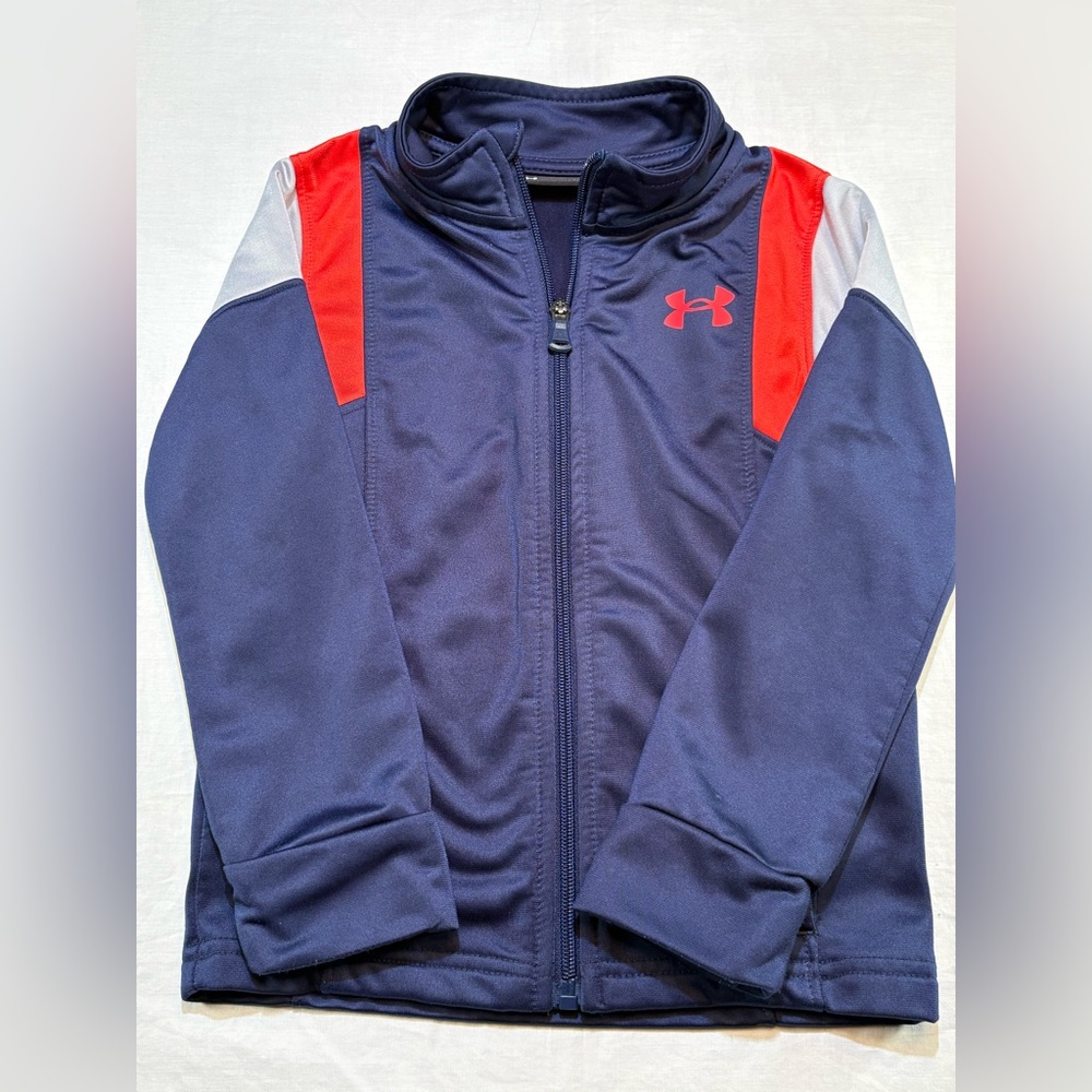 Under Armour Jacket Navy and Red Boys Size 5